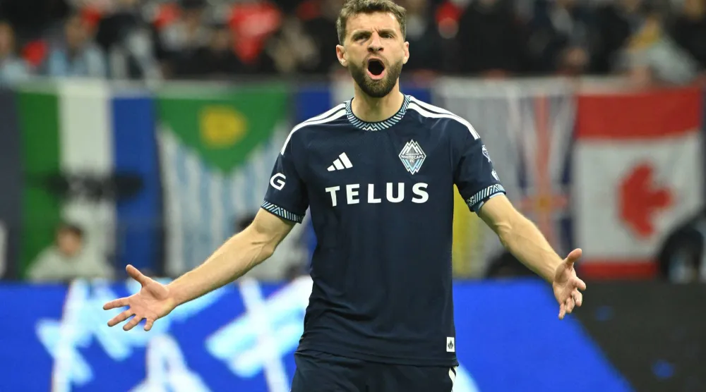 توماس مولر لاعب فانكوفر وايتكابس (رويترز)