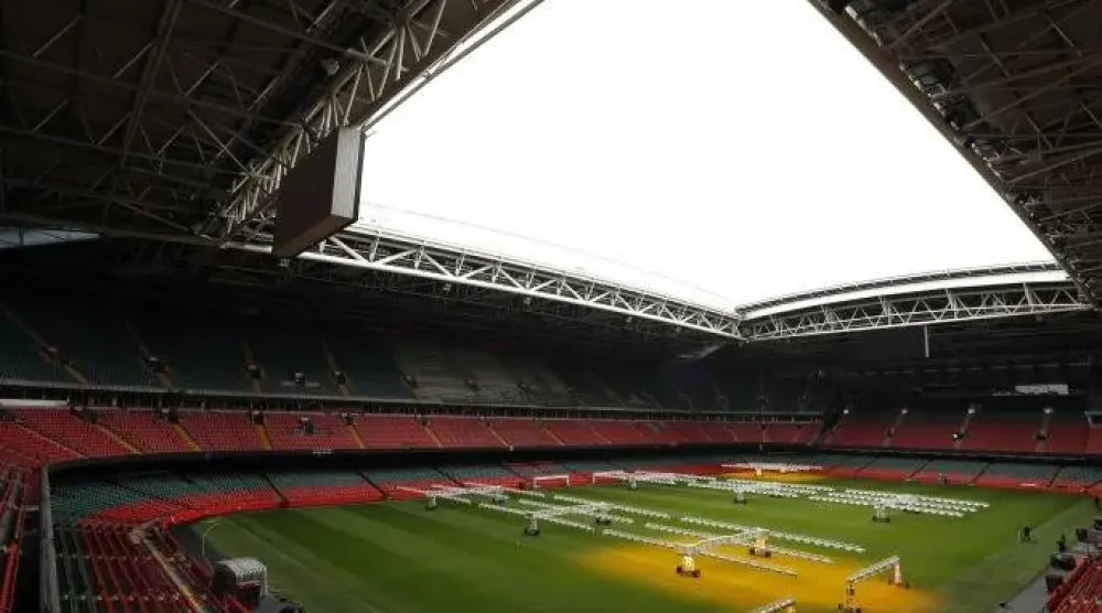 ملعب «برينسيباليتي» في مدينة كارديف (رويترز)