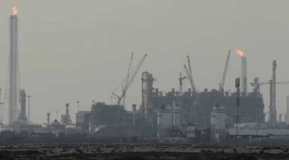 منشأة لإنتاج الغاز المسال في مدينة رأس لفان الصناعية بقطر (رويترز)