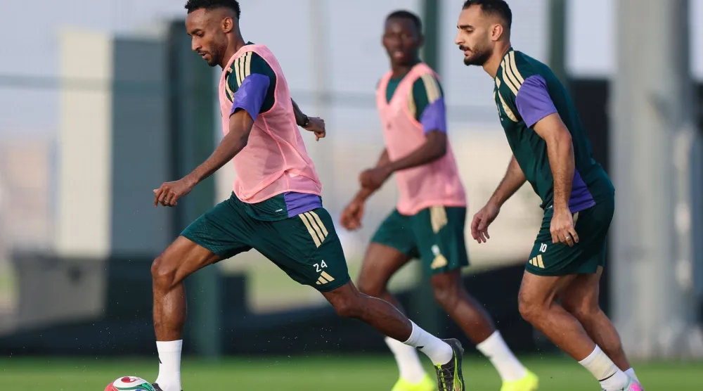 عبد العزيز السويلم في تدريبات رديف «الأخضر» (المنتخب السعودي)