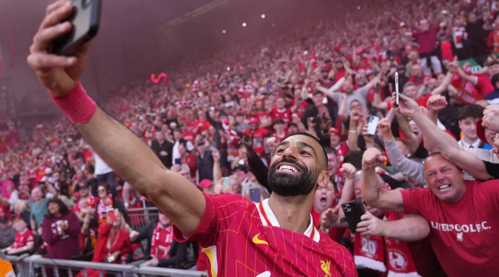 النجم المصري محمد صلاح (أ.ب)