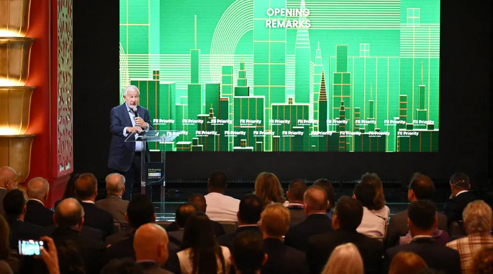 أتياس خلال تدشين اليوم التحضيري لقمة مبادرة مستقبل الاستثمار (الشرق الأوسط)