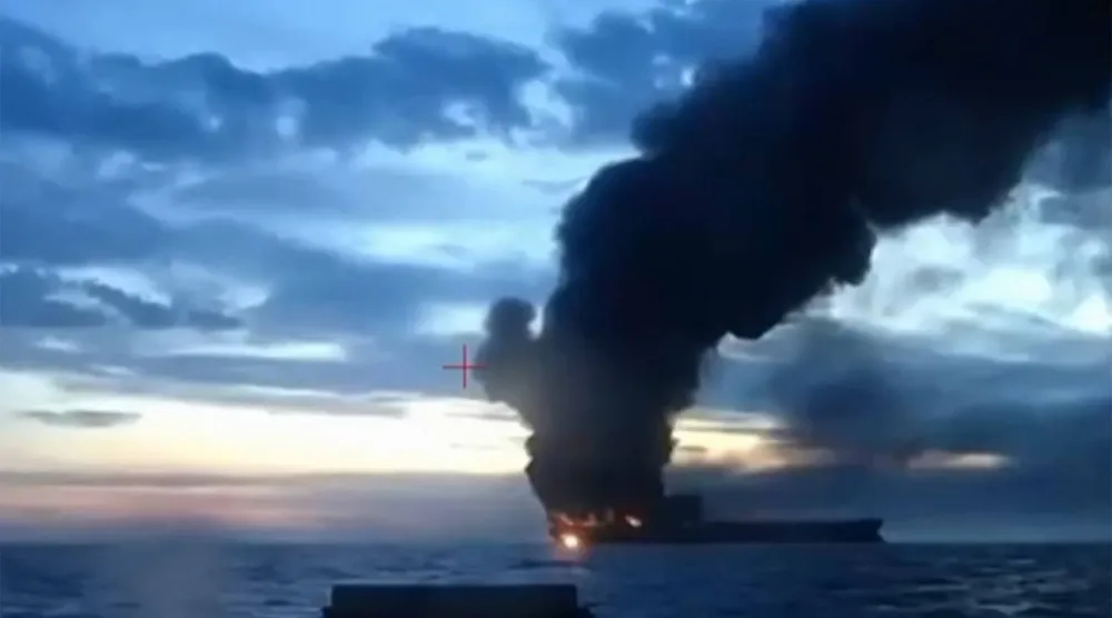 بدأت أوكرانيا سلسلة هجمات على سفن تابعة لأسطول الظل الروسي في البحر الأسود أواخر نوفمبر الماضي ما دفع تركيا إلى تحذير الجانبين (أ.ف.ب)