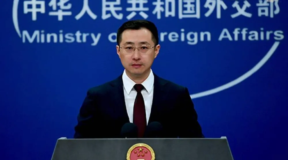 لين جيان المتحدث باسم وزارة الخارجية الصينية (موقع «الخارجية» الصينية)