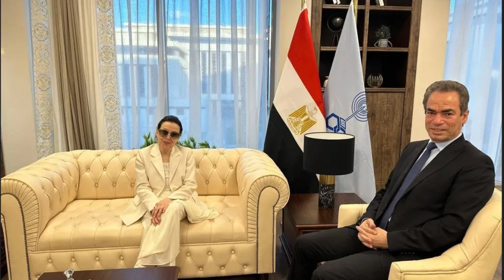 نجاة والمسلماني في أحدث ظهور لها (الهيئة الوطنية للإعلام)