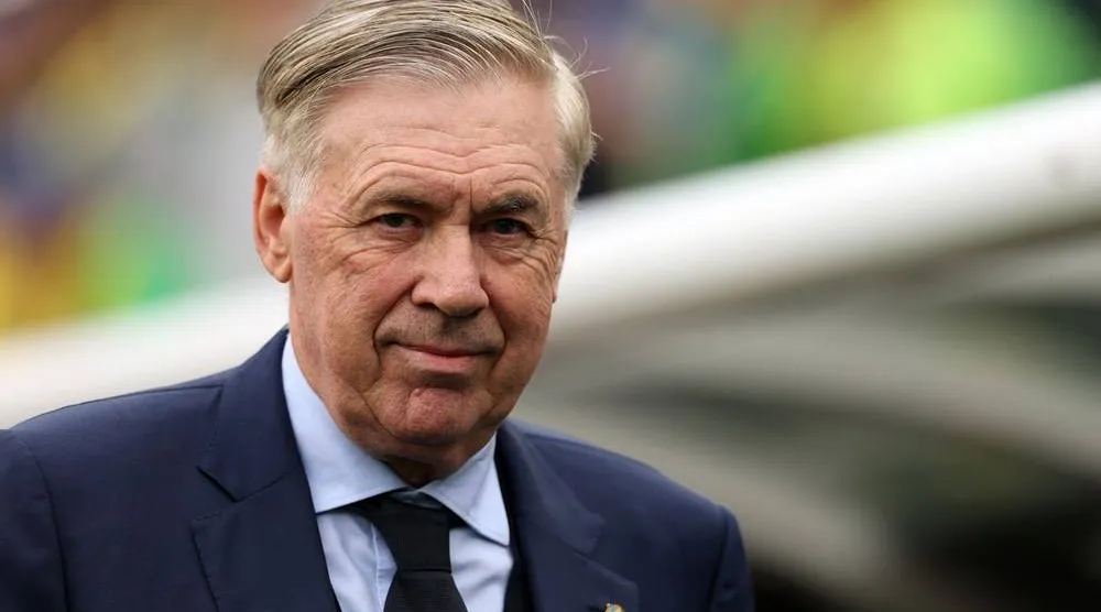 Carlo Ancelotti, head coach of Brazil, looks on prior to the international friendly match between Brazil and France at Gillette Stadium on March 26, 2026 in Foxborough, Massachusetts. (Getty Images/AFP)