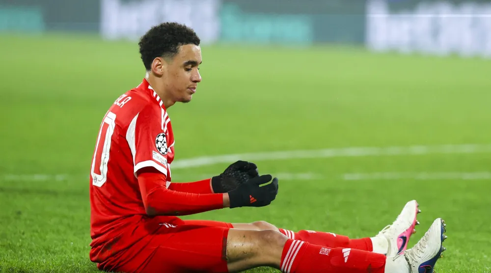 جمال موسيالا لاعب بايرن ميونيخ ومنتخب ألمانيا (د.ب.أ)