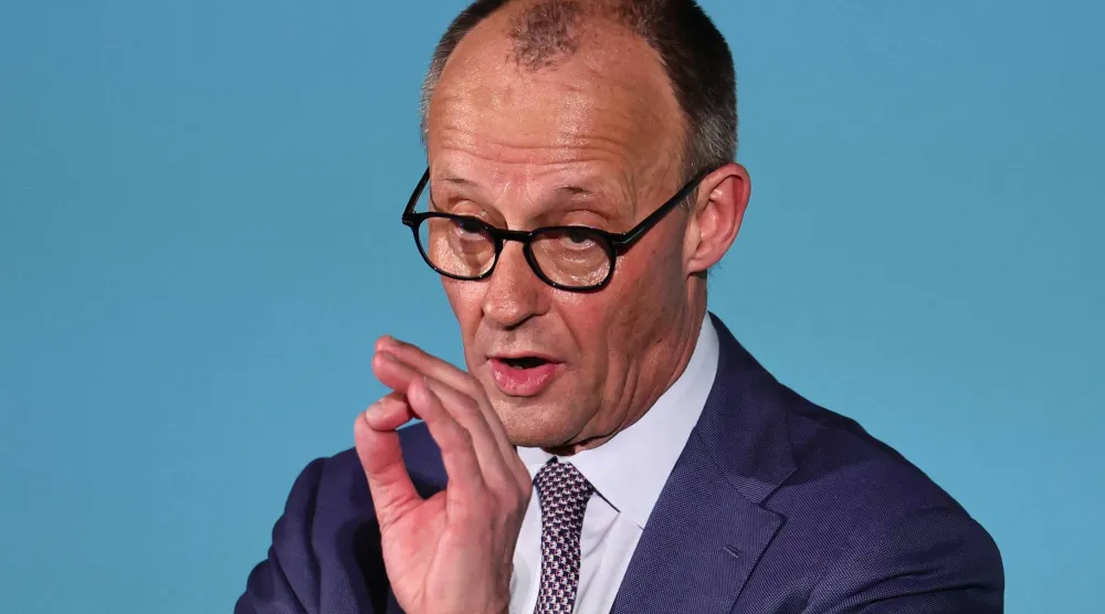  المستشار الألماني فريدريش ميرتس (إ.ب.أ)