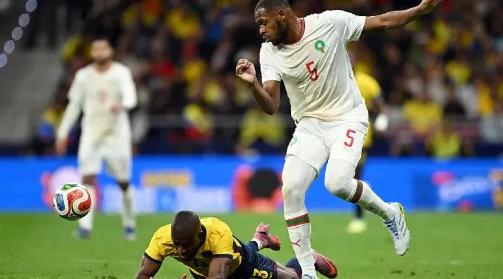 عيسى ديوب مثل المغرب في مواجهة الإكوادور الجمعة (منتخب المغرب)
