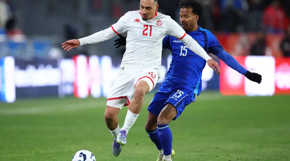 تونس تستهِّل مشوارها بالفوز على هايتي استعداداً لكأس العالم (أ.ف.ب)