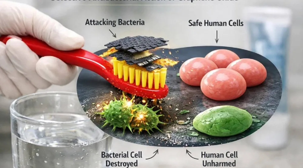 فرش الأسنان الجديدة تستهدف البكتيريا دون الإضرار بالفم (المعهد الكوري المتقدم للعلوم والتكنولوجيا)
