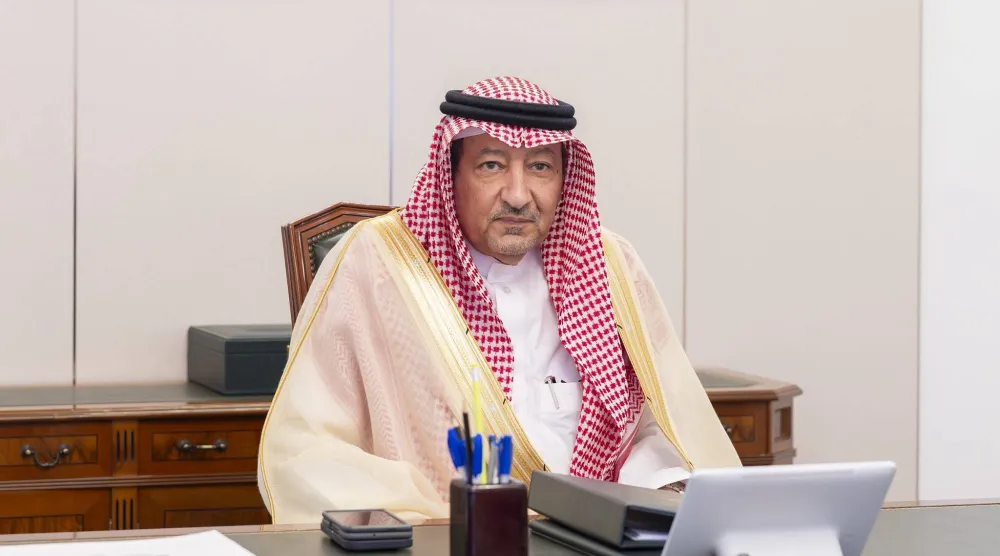 نائب وزير الخارجية السعودي وليد الخريجي خلال مشاركته في الاجتماع (صفحة الخارجية السعودية على إكس)