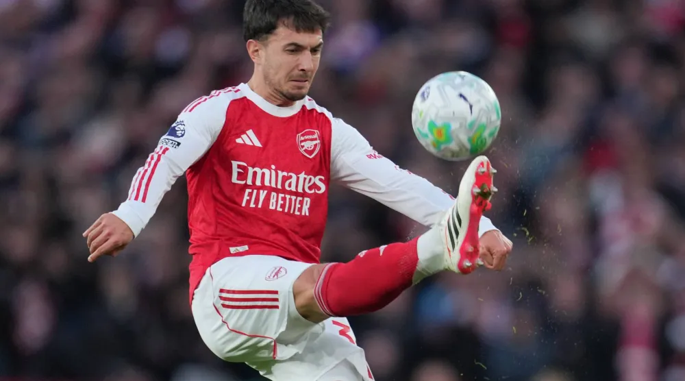 لاعب وسط آرسنال مارتن زوبيميندي (أ.ب)