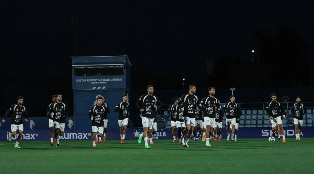 لاعبو مصر خلال التدريبات (الاتحاد المصري لكرة القدم)