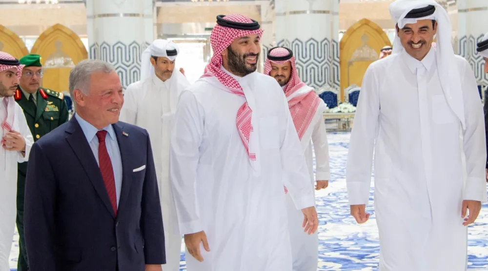 لقاء ثلاثي بين الأمير محمد بن سلمان والملك عبد الله الثاني بن الحسين والشيخ تميم بن حمد في جدة الاثنين (واس)