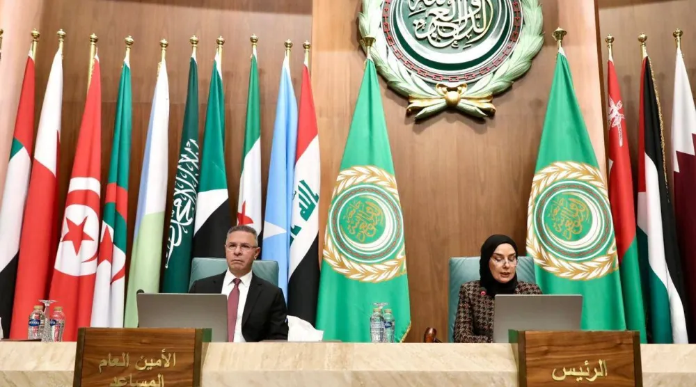 جانب من اجتماع جامعة الدول العربية على مستوى المندوبين الدائمين رداً على «قانون إعدام الأسرى» (الجامعة العربية)