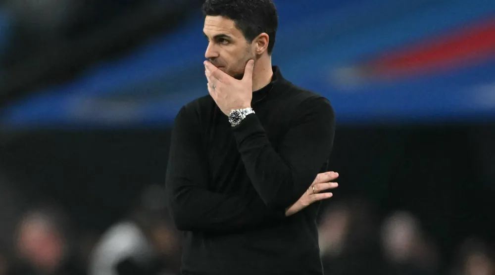 ميكيل أرتيتا مدرب آرسنال (أ.ف.ب)