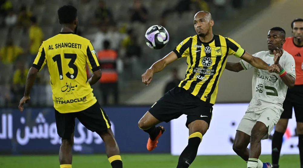 فابينيو لاعب الاتحاد (تصوير: علي خمج)