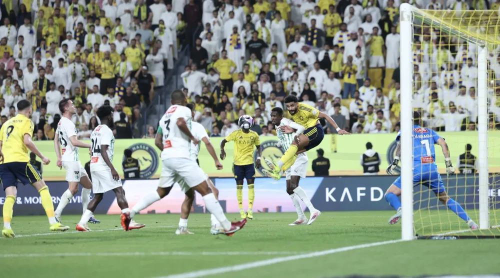 شباك النجمة استقبلت 5 أهداف من النصر (تصوير: عبد العزيز النومان) 