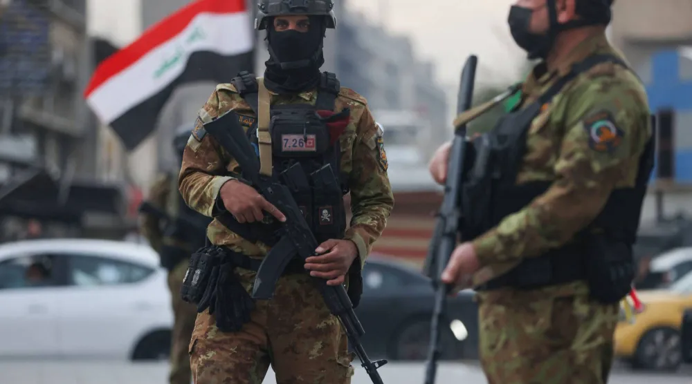 قوات الحشد الشعبي ببغداد (أ.ف.ب)