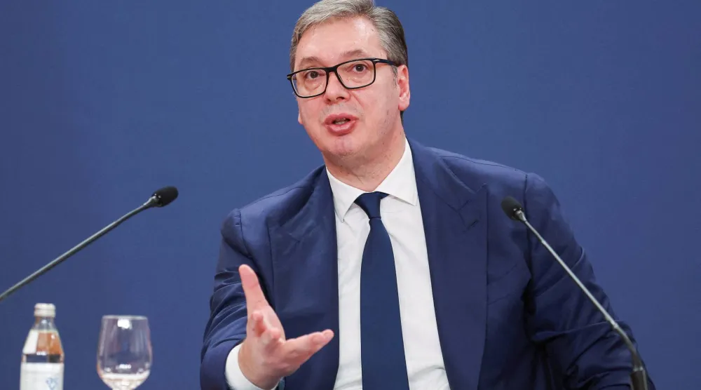 رئيس صربيا ألكسندر فوتشيتش (رويترز)