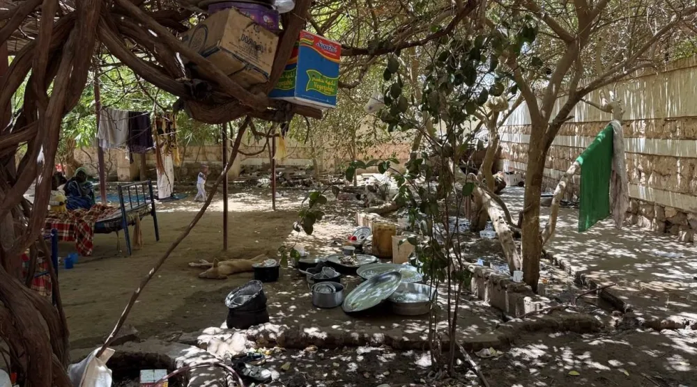 لقطة من فناء «دار الفتيات فاقدات السند» بأم درمان (الشرق الأوسط)