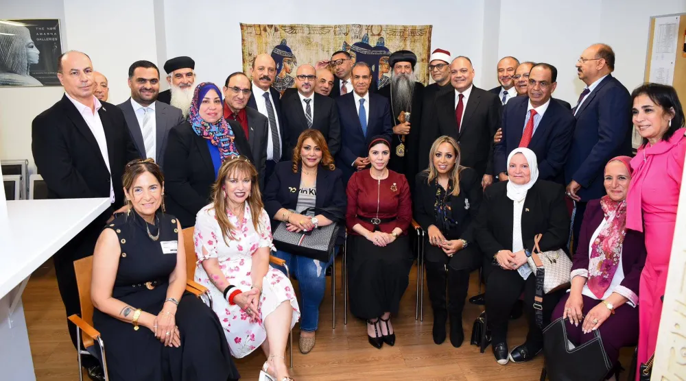 وزير الخارجية المصري يلتقي بمصريات من أبناء الجالية في نيويورك العام الماضي (الخارجية المصرية)