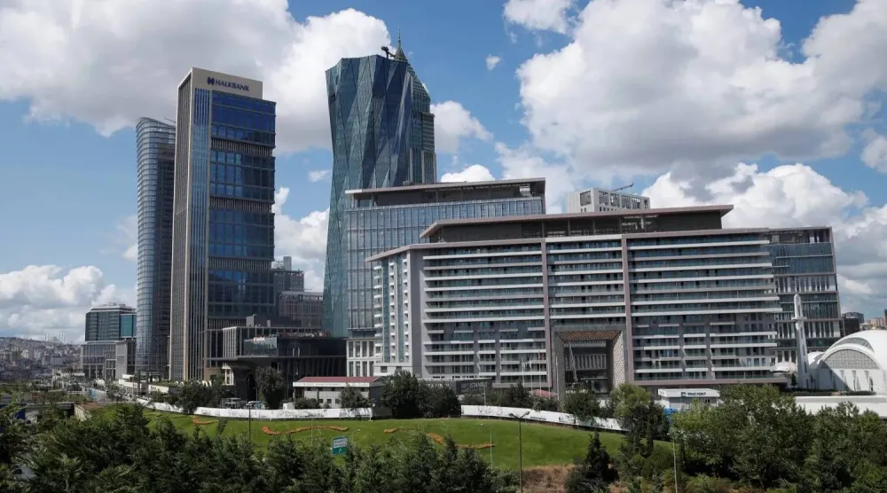 منظر عام لمركز إسطنبول المالي في تركيا (رويترز)