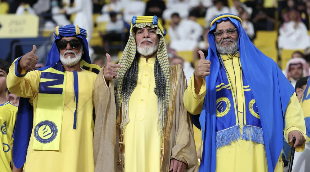 جمهور النصر يواصل مساندته للفريق في كافة المباريات (عبد العزيز النومان)