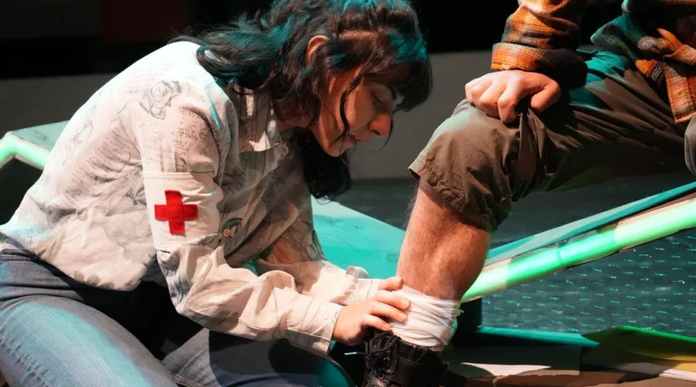 جسّدت دور ممرضة فرنسية في «كذبة بيضا» (إليان الحاج)