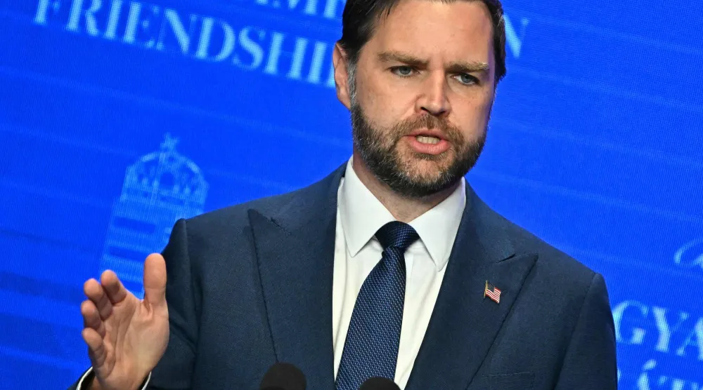 نائب ​الرئيس الأميركي ‌جيه.دي ⁠فانس (أ.ف.ب)