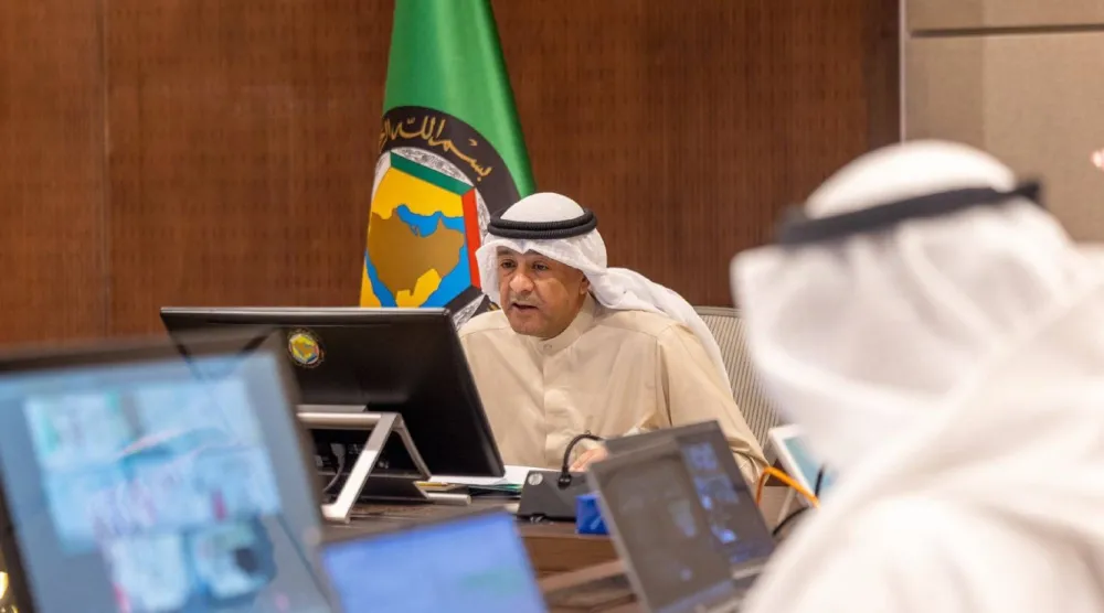 جاسم البديوي يلقي كلمته في الاجتماع الاستثنائي لوزراء السياحة الخليجيين (مجلس التعاون)