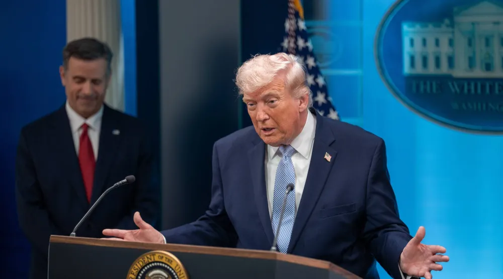 الرئيس الأميركي دونالد ترمب في البيت الأبيض (د.ب.أ)