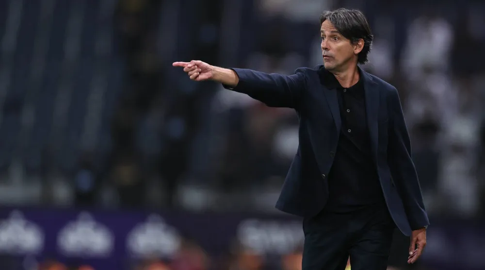 سيموني إنزاغي مدرب الهلال (تصوير: سعد العنزي)