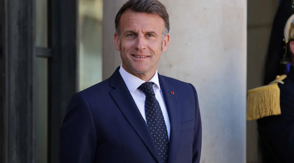 الرئيس الفرنسي إيمانويل ماكرون (أ.ف.ب)
