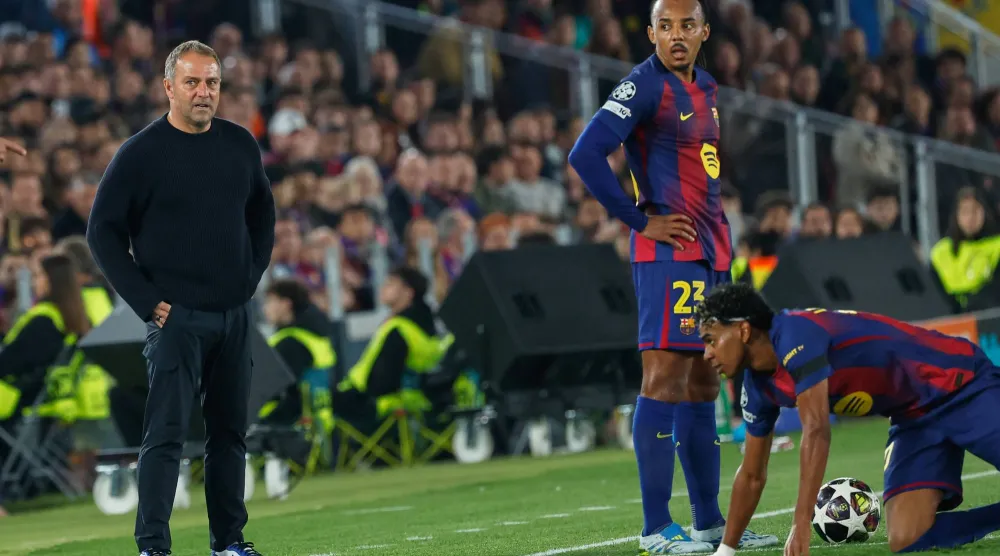 خسارة برشلونة أمام أتلتيكو مدريد بنتيجة 2-0 (أ.ب)