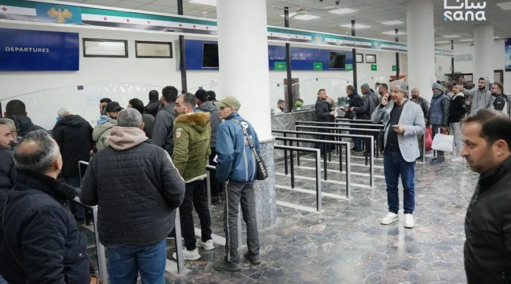 جانب من مركز جديدة يابوس الحدودي (سانا)