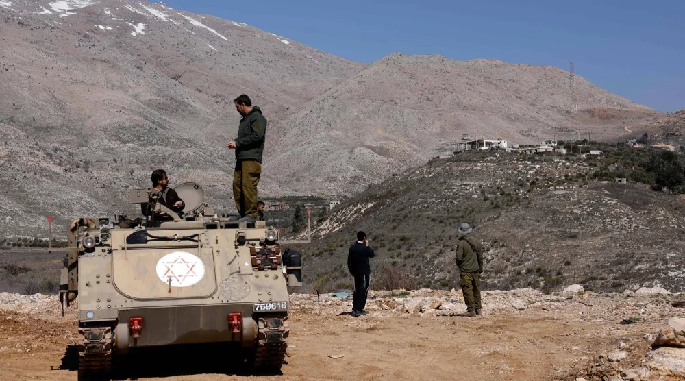 جنود إسرائيليون في المنطقة العازلة بين القوات الإسرائيلية والسورية في مرتفعات الجولان (أرشيفية - أ.ف.ب)