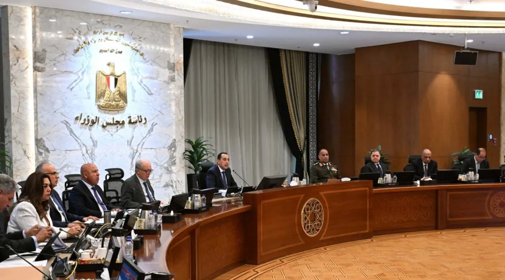 جانب من اجتماع الحكومة المصرية الخميس (مجلس الوزراء المصري)