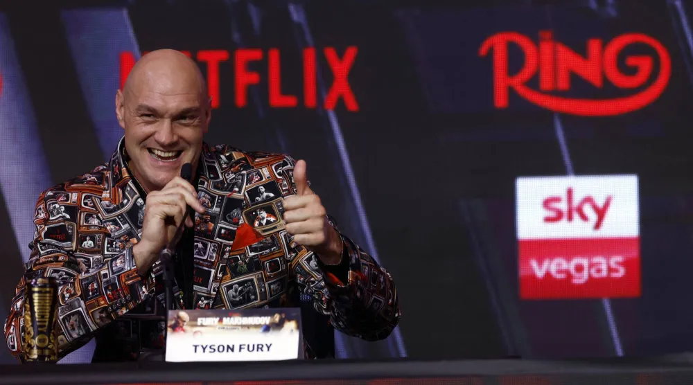 بطل العالم السابق في الملاكمة تايسون فيوري (رويترز)