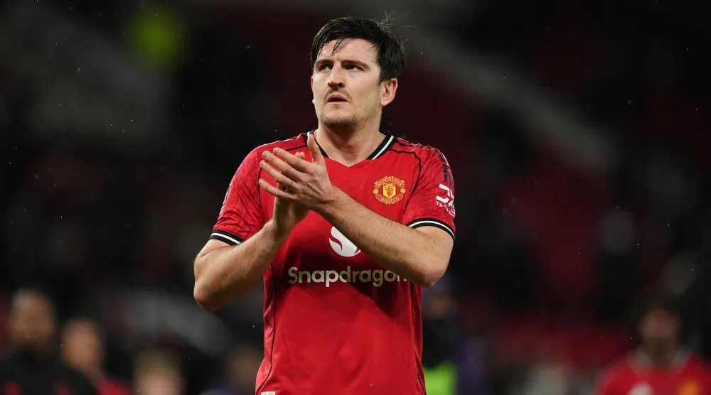 هاري ماغواير نجم دفاع مان يونايتد (د.ب.أ)