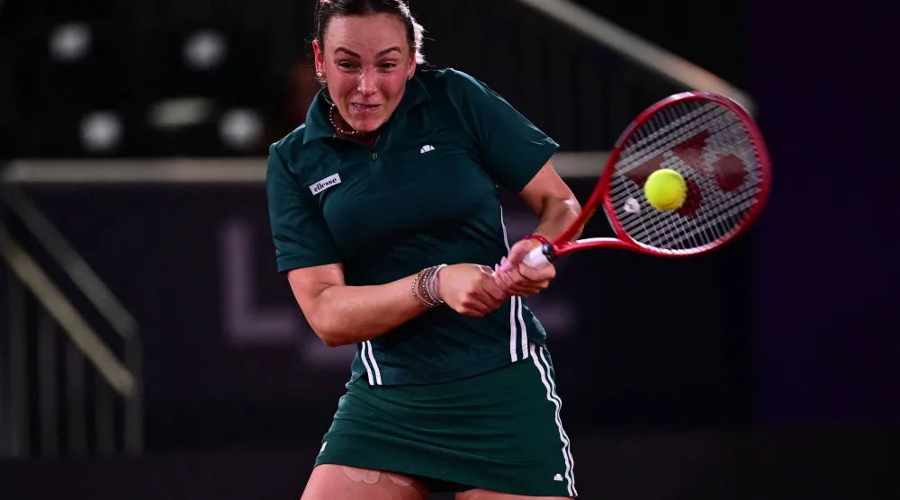 دونا فيكيتش خلال المواجهة مع كارولينا (رويترز)