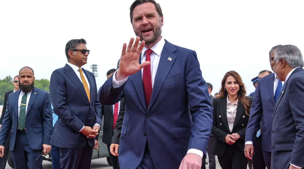 نائب الرئيس الأميركي جي دي فانس يصل إسلام آباد (أ.ف.ب)