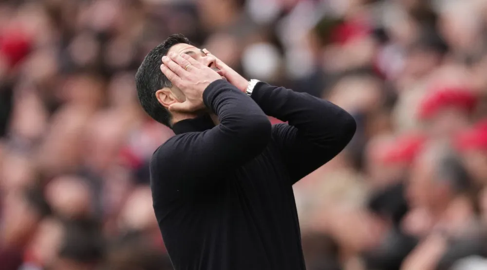 ميكيل آرتيتا مدرب آرسنال (أ.ب)