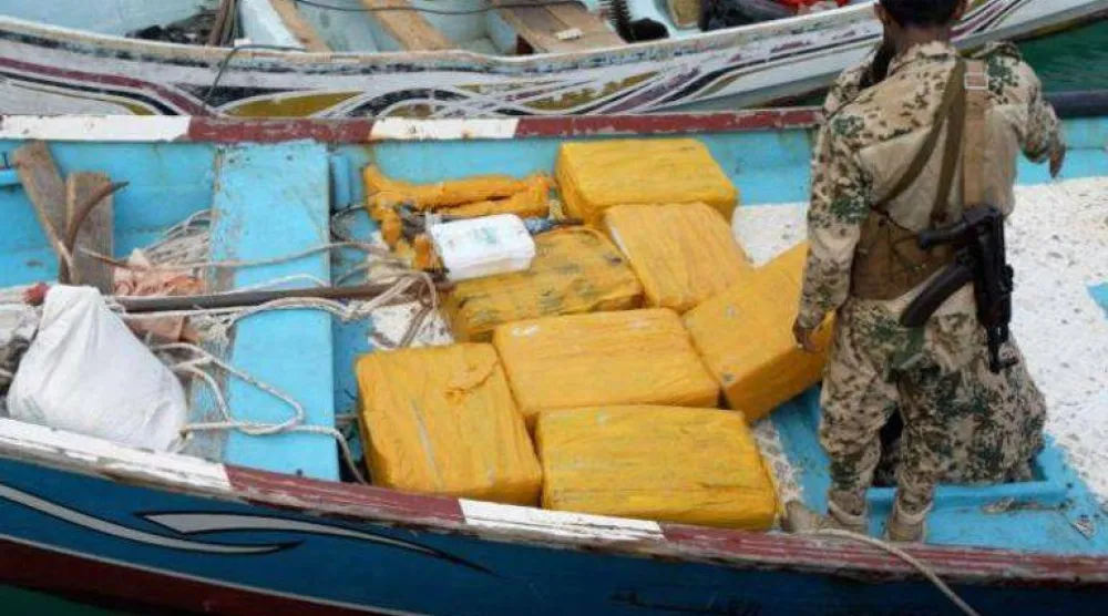 شحنة مخدرات سابقة ضبطتها القوات اليمنية في الساحل الغربي (إعلام أمني)