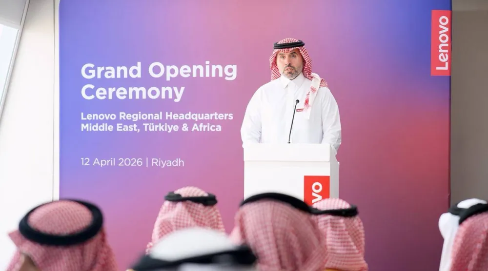 طارق العنقري نائب الرئيس الأول ورئيس شركة «لينوفو» في منطقة الشرق الأوسط وتركيا وأفريقيا (تصوير: تركي العقيلي)