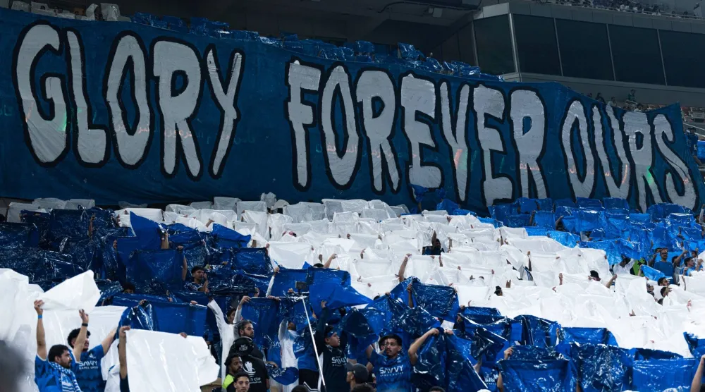 جماهير الهلال وعدت فريقها بحضور قوي في مباراته الآسيوية بجدة (موقع النادي)