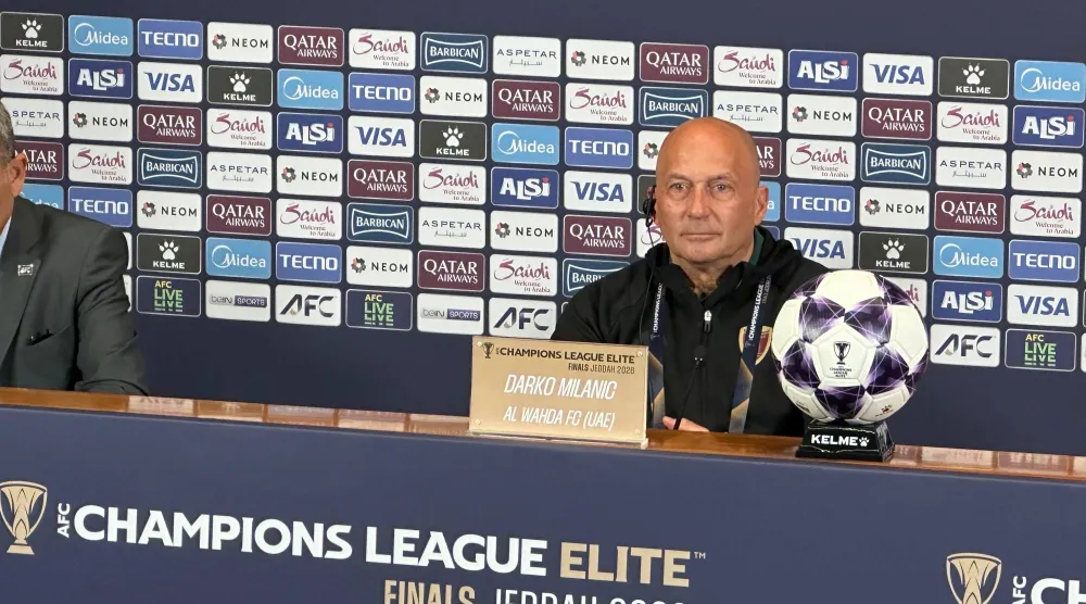 السلوفيني داركو ميلانيتش مدرب فريق الوحدة الإماراتي (الشرق الأوسط)