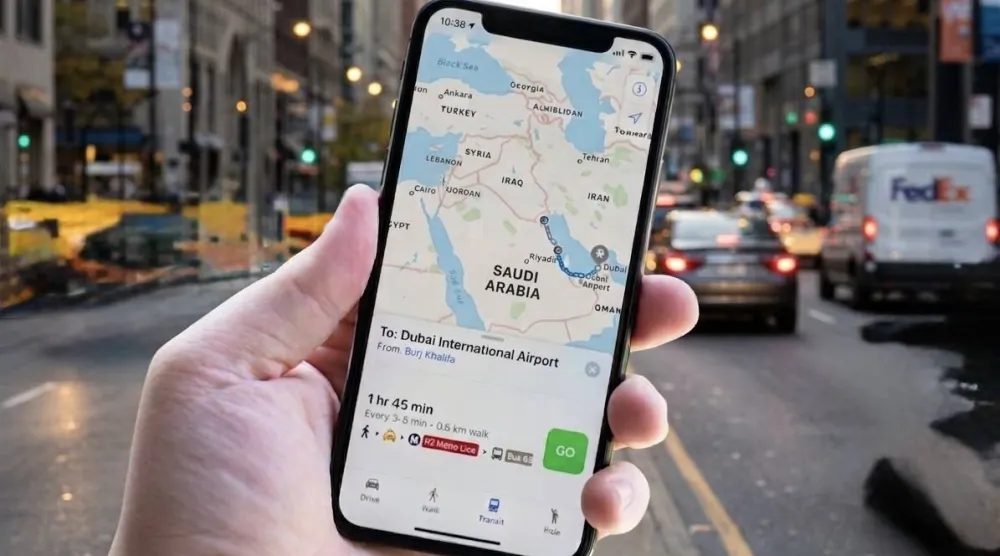 تطبيق «خرائط غوغل» (الشرق الأوسط)