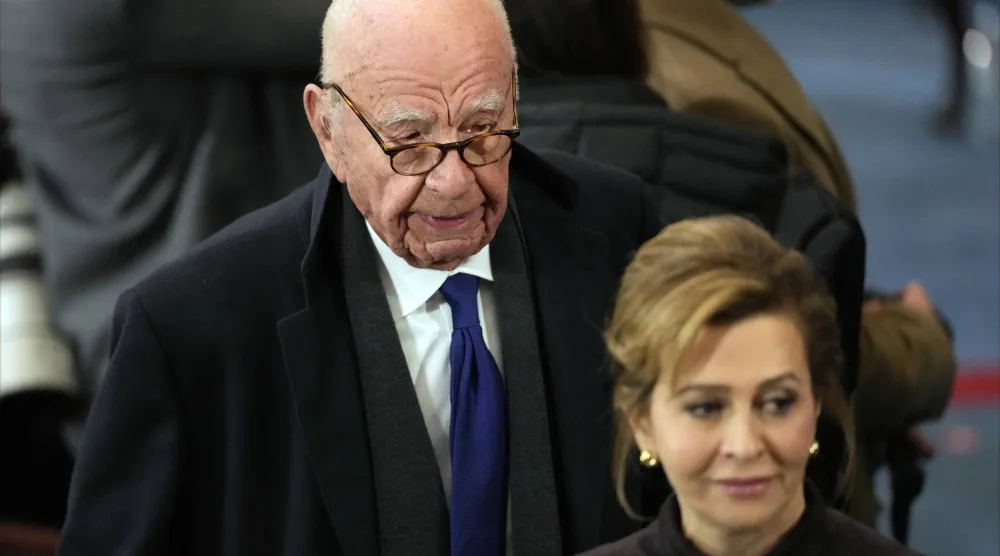 روبرت مردوخ يصل إلى حفل تنصيب ترمب بواشنطن (أرشيفية - أ.ب)